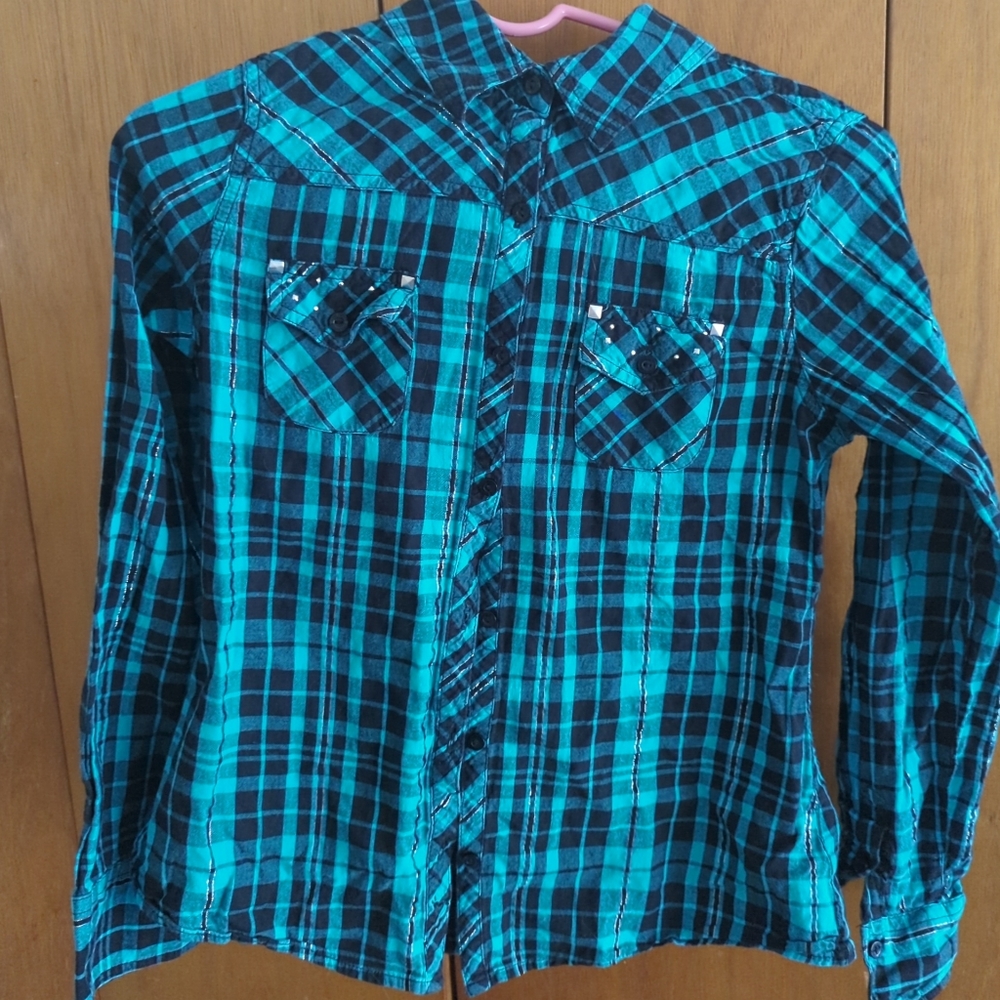 Fall Girls Justice Size 18 Button up Blouse